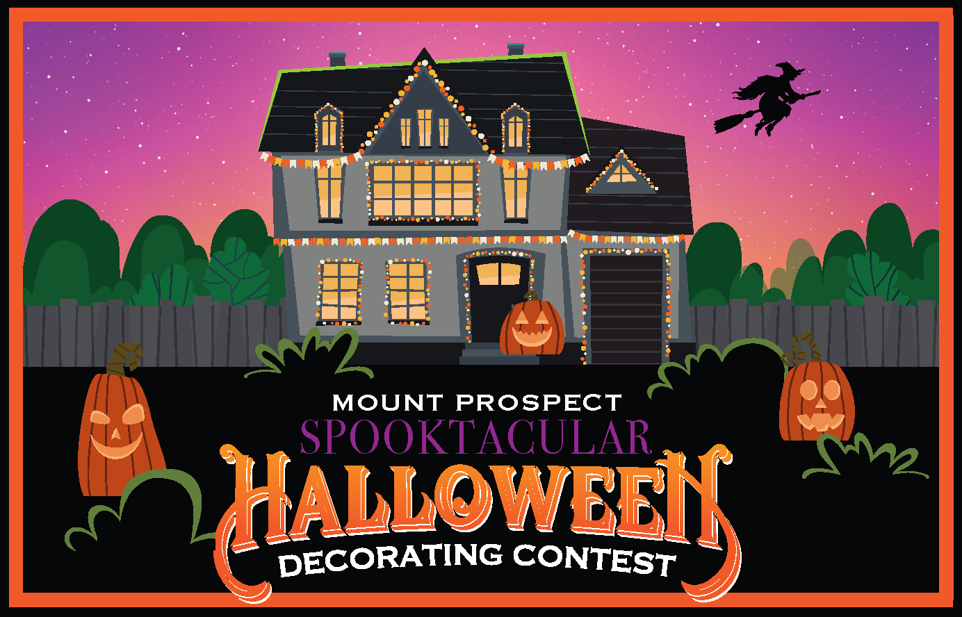 A decorated house for a Halloween contest