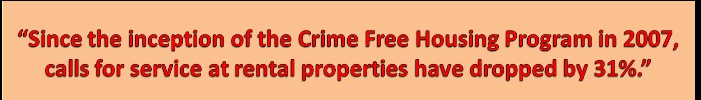 Crime Free Housing Program in 2007